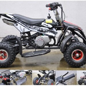 Mini Moto atv 49cc 2T aro 4 Cuadrimoto Negro