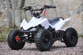 Mini Moto atv 49cc 2T aro 6 Cuadrimoto Blanco