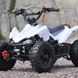 Mini Moto atv 49cc 2T aro 6 Cuadrimoto Blanco